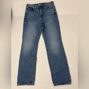 Madewell The High-Rise Slim Boyjean Size 27 inseam 29”